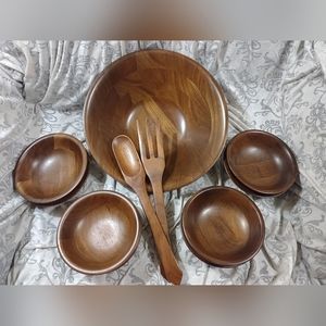 Red Walnut Bowls by Vermillion